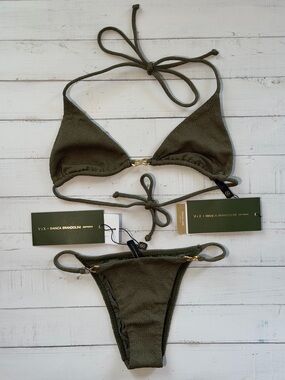 Vix x Bianca Brandolini Firenze Solaro Bikini Set in Evergreen